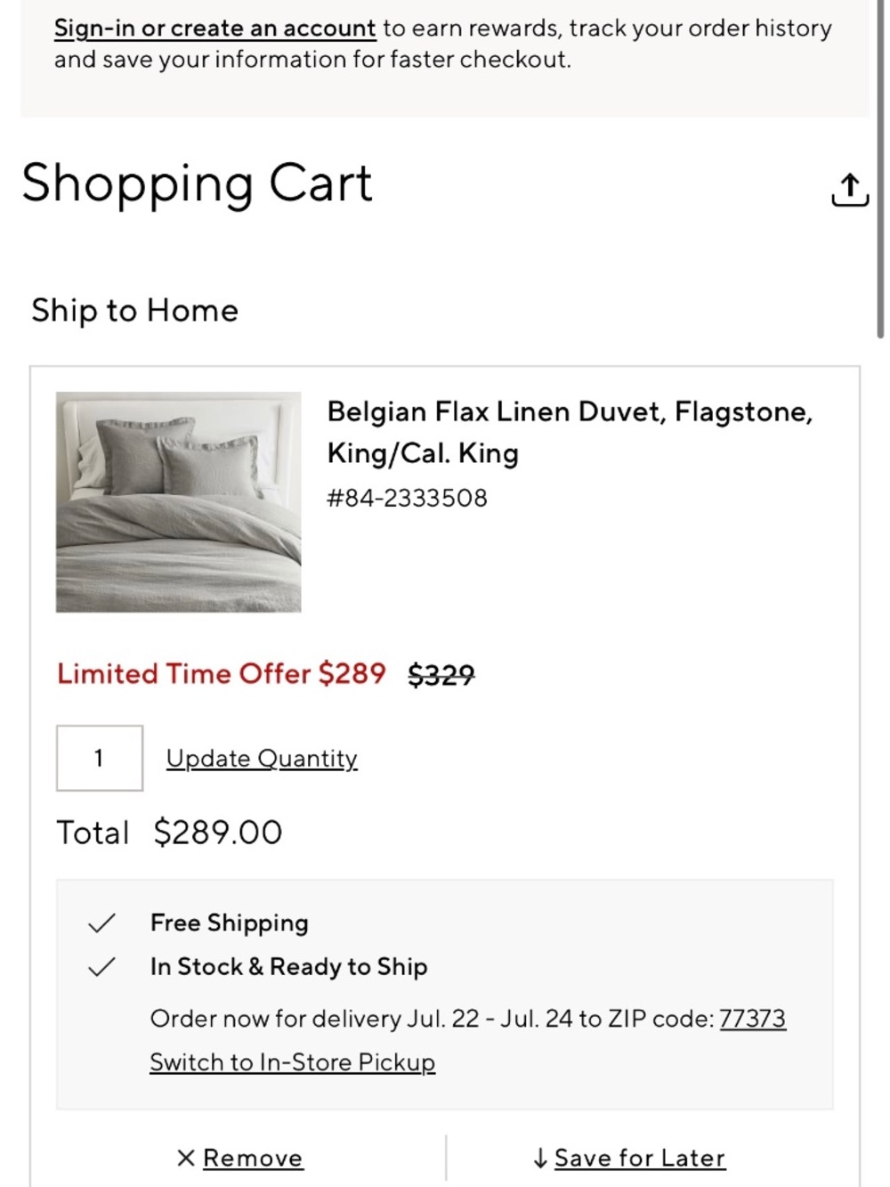 Pottery Barn Belgian Flax Linen Duvet Cover King/Cal. King - Picture 7 of 9